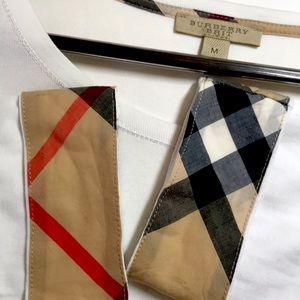 Authentic Burberry white polo